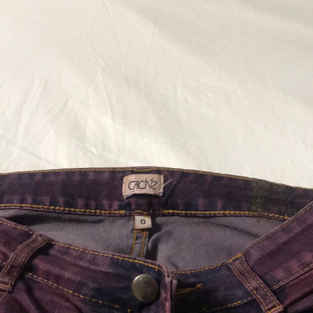 Cache purple jeans - Picture 3 of 4